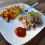 Pork Roast with Broccoli Microgreens Recipe