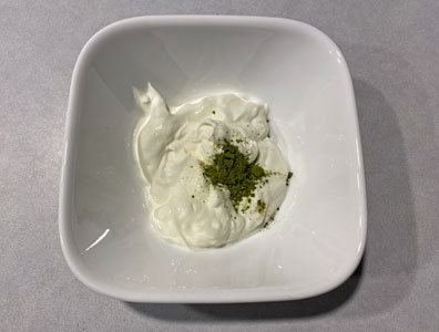 Broccoli Microgreen Powder Yogurt Breakfast, Step 1